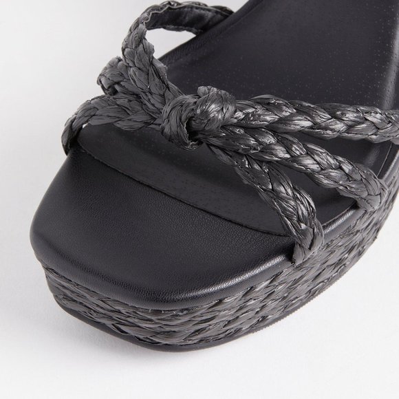 Torrid Black Wedge Sandals - Picture 4 of 10